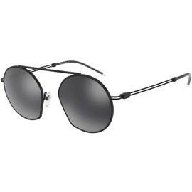 Armani EA2078 Sunglasses 30016G-50 -, Light Grey Mirror Black EA2078-30016G-50