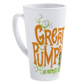 CafePress Snoopy Great Pumpkin 17 oz Latte Mug