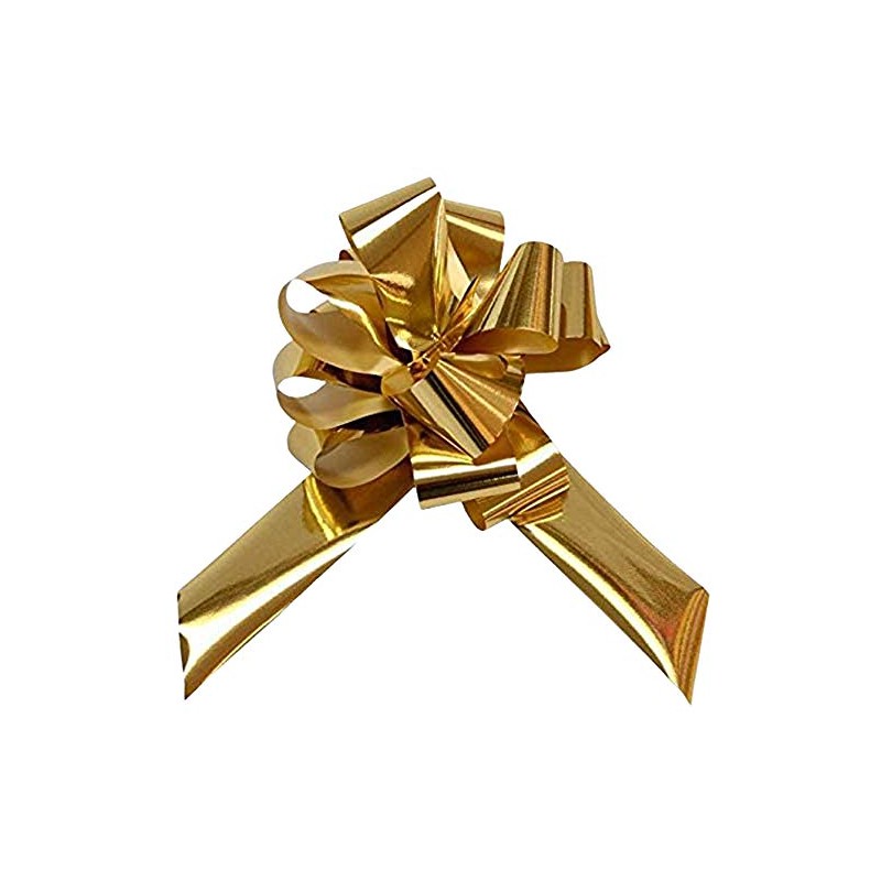 Brizzolari Metallic Fast Ribbons, 50 Pieces, 31 mm, Christmas Decorations,