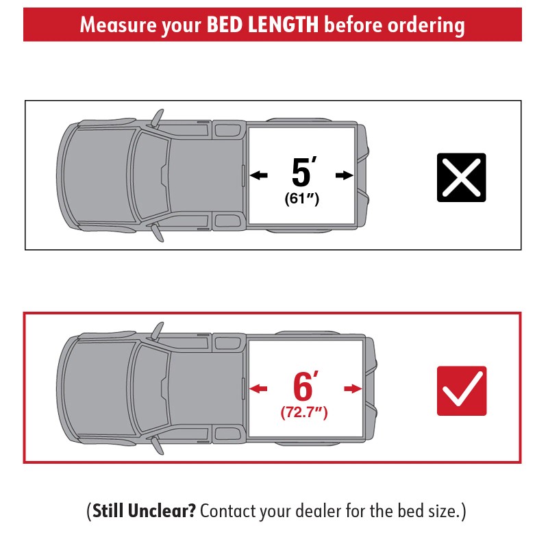 MaxMate Soft Roll-up Tonneau Cover for 2019-2023 Ford Ranger 6'