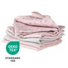 roba Organic Set of 5 Wash Cloths 'Lil Planet' Pink/Mauve,