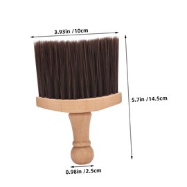 WOONEKY Comfortable Solid Wood Handle Soft Bristle Brush Perfect for Beard Hair Guitar Strings Piano Car Barber Shop Travel Friendly