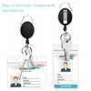 Diateklity 20 Pack Retractable Badge Holder with Carabiner Reel Clip,