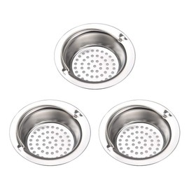 YOFASEN Kitchen Sink Strainer - Stainless-Steel Filter Hand-held Drain Protectors Food Particles Catcher Bath Sewer Hair Catcher Kitchen Drain Filter, 11 * 2.8 * 7.8cm - 3 Pack