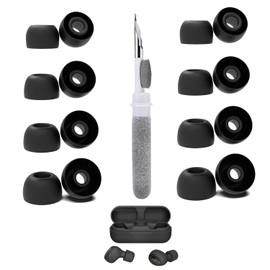 Vykyntow 8 Pairs Replacement Ear Tips Compatible with ISOtunes IT-73-74-Parent, with 3 in 1 Cleaner Kit, Silicone Ear Tips (XS/S/M/L)