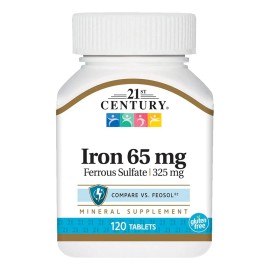 Hierro 65mg Premium Sulfato Ferroso 325mg 120 Caps Eg H5 Sabor Sin Sabor