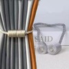 4 Pack Magnetic Curtain Tiebacks, Decorative Curtain Holdbacks for Window