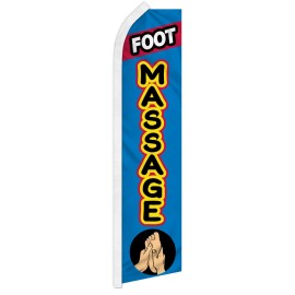 Unbranded Foot Massage Advertising Swooper Feather Flag Spa Service
