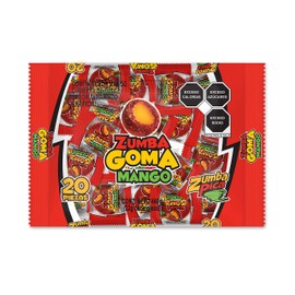 Zumba Goma | Bolsa con 20 Piezas | ZumbaPica (Mango)
