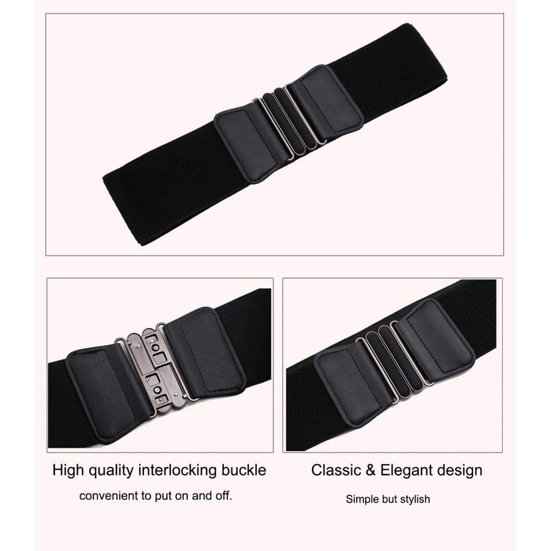 VOCHIC Wide Elastic Plus Size Belt for Women Cinch Waist