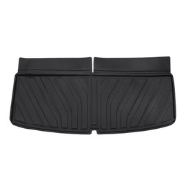 REPAIROCK Cargo Liner Trunk Mat Trunk Cargo Luggage Boot Tray Mat for GMC Acadia 2017-2024 Black TPE 1 Pc Flat Face Diagonal Stripes Pattern Rear Anti-Slip