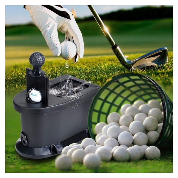 10L0L Golf Cart Ball and Club Washer/Golf Ball Club Head Cleaner,Universal fit for Golf Carts EZGO, Yamaha and Club Car,NO Mount Bracket Required