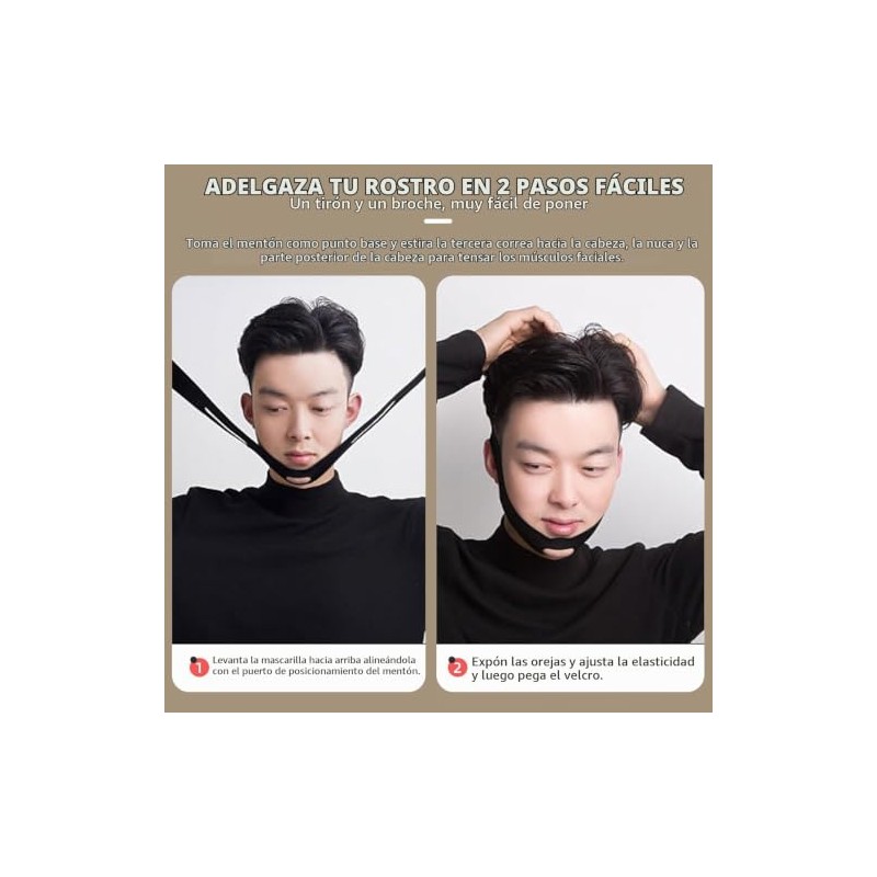 Mascarilla Reafirmante V-Line: Reductor De Papada Y Moldeador Facial Con