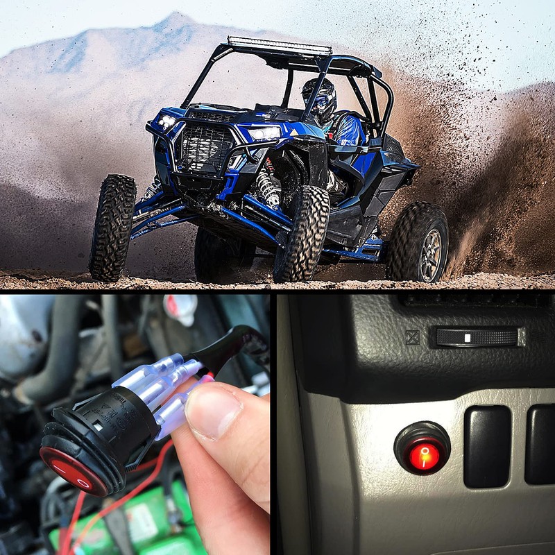 Nilight LED Light Bar Wiring Harness Kit - 2 Leads