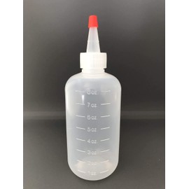 JADEWELL 4 Pack Applicator Bottles with Cap 8oz Oil Bottles for Hair Coloring Dyeing BPA Free