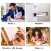 Chunful 1 Pcs Magnifying Ruler with Sliding Markers 6 Inch