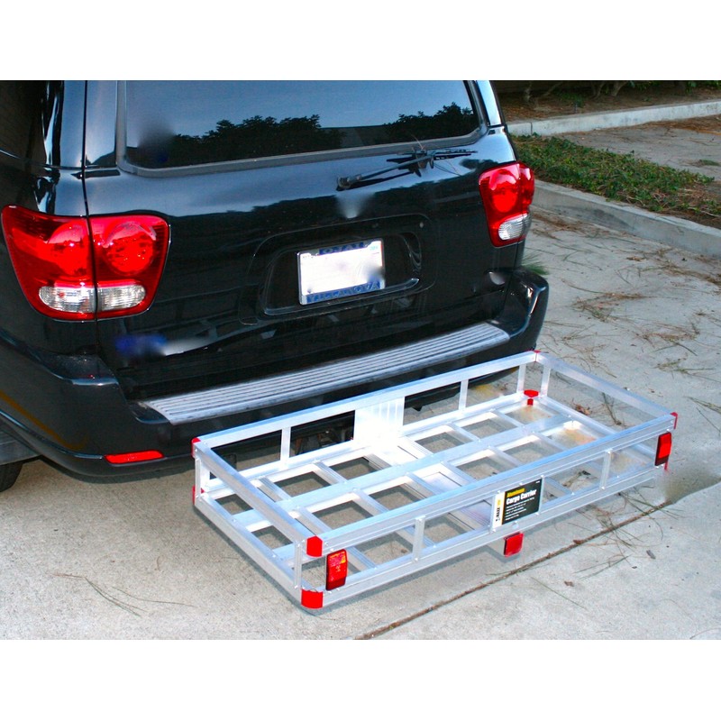 MaxxHaul 70108 Aluminum Cargo Carrier With High Side Rails- Trailer