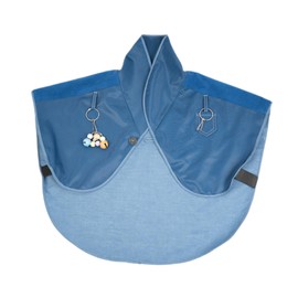 Baoblaze Parrot Anti Scratch Shoulder Protector Cape Wear Resistant Anti Bite with Hang Bird Anklet and Bells for Cockatiels Parakeets, Blue