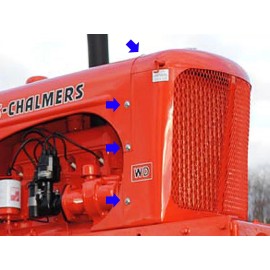 RT Bolts Allis-Chalmers Tractor Grill Bolts/Screws- Fits B-C-CA-WC-WD-W