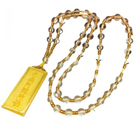 HannaFires Namo Amituofo Necklace - YinYang FengShui Symbol for Peace and Success, Six Syllable Mantra Pendant, Buddhist Amulet for Peace, Unisex Sweater Chain, Gift for Blessings