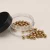 sourcing map 50 Pcs 4.5 mm Bearing Balls H62 Brass