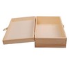 MYBOXES Natural Wooden Box with Buckle, 19.5 x 10 x