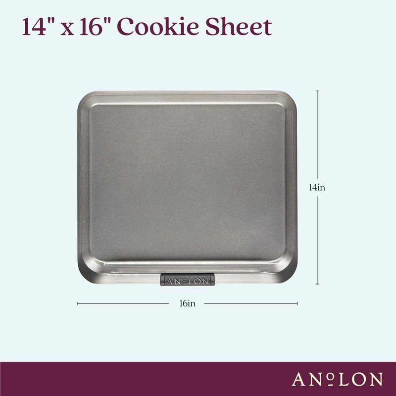Anolon Advanced Nonstick Bakeware with Grips, Nonstick Cookie Sheet /