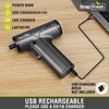 SnapFresh Electric Cordless Screwdriver Set,4V Rechargeable Screw Gun with 10