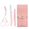 3-Piece Eyebrow Grooming Kit (Tweezers, Scissors, Razor) Set 2ea