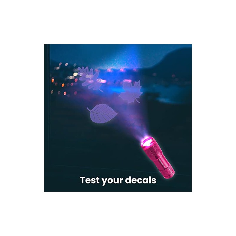 WINDOWALERT UV Flashlight Tester - 395 Nanometer LED Black Light