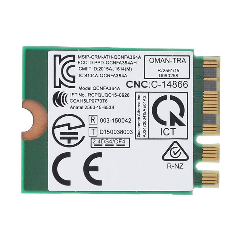 QCNFA364A Notebook Network Card, Wireless Bluetooth 4.1 Dual Mode NGFF