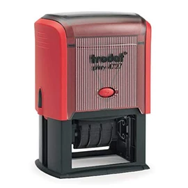 Stamp Trodat Printy 4727 Date Stamp with Text (60 x 40 mm), for 7 Lines and Date, German Days of the Week, in Various Colours, Design Online (Red)