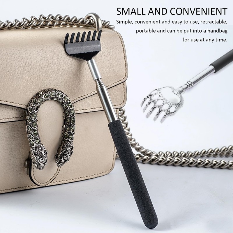 2 PCS Back Scratcher, Retractable Scratch Tool, Extendable Back Scratcher,