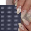 6 Sheets Star Nail Stickers 3D Self-Adhesive Glitters Starlight Nail