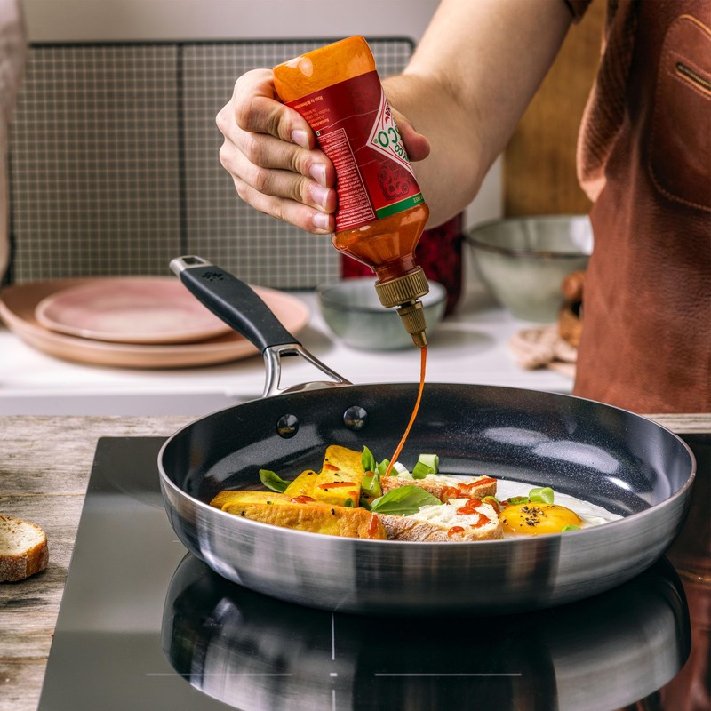 BK Intelligence Stainless Steel Induction 8" Nonstick Frying Pan Skillet,