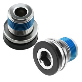 YILANJIN Pack of 2 Crank Screws, Bicycle Crank Arm Screws, Ebike Crank Arm Screws, M15 Crank Bolts, Compatible Bicycle Crank Arm Screws with Sealing Ring, Screw Lock Compatible