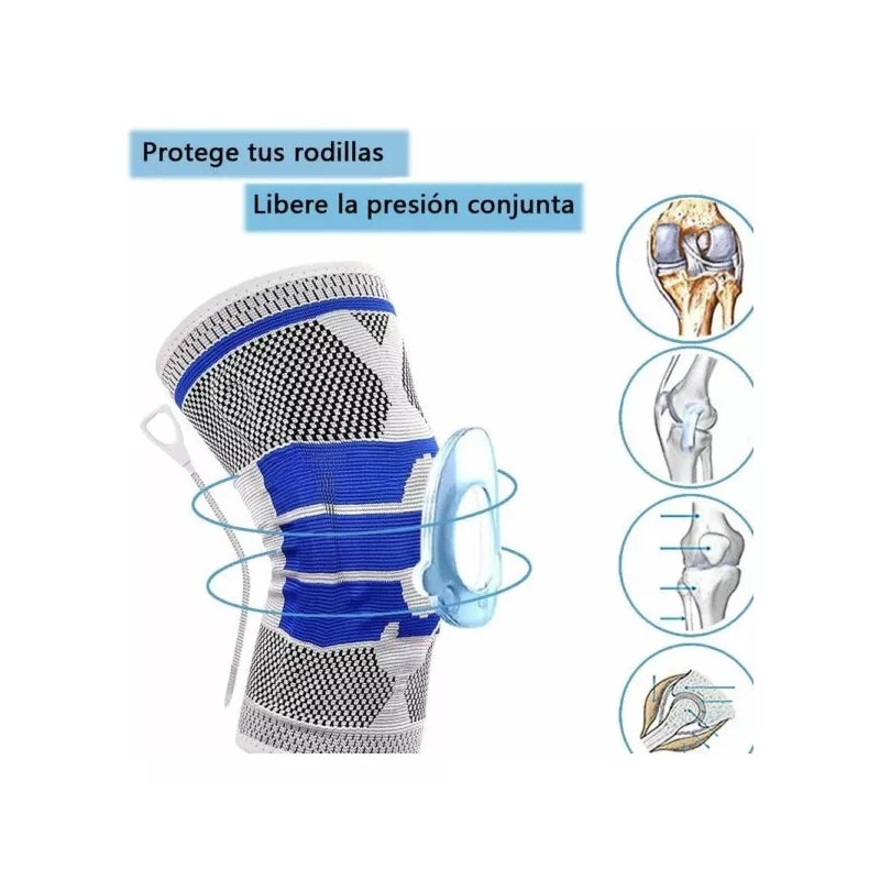 EGTMA Rodillera Elástica De Compresión Gym Deportes Terapéutica