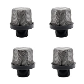 4Pcs 3/4 Inch Screw on Strainers Stainless Steel Mesh Inlet Suction Filter Airless Paint Sprayer Accessories for DIY Enthusiasts