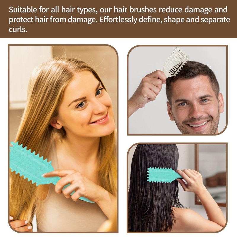 2 Pieces Hair Detangling Comb, Women'S Comb, Hollow Hair Smoothing