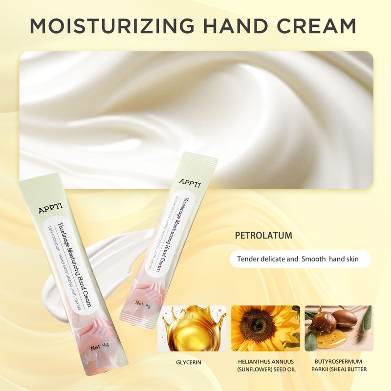 APPTI Moisturizing Hand Cream, Relieves and Repairs Hand Lotion, Travel
