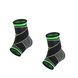 Fußbandage bei Bandschäden, 2 Stück Sprunggelenkbandage, Knöchelschutz, Professionelle Knöchelbandage für Damen/Männer Kompressionssocken Fußbandage für Plantarfasziitis, Arthritis,Gelenkschmerzen, XL