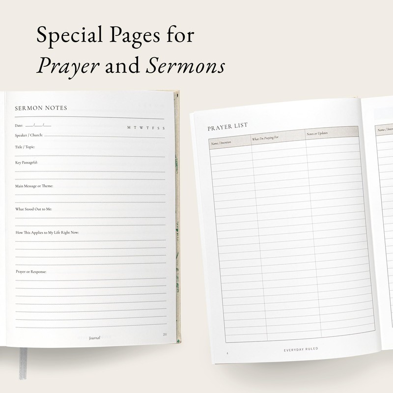 Christian Journal Notebook: Lined Writing Journal with Bible Verses, Prayer