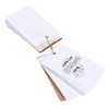 300 Blank Study Cards Note Pads Kraft Binder Ring Cards