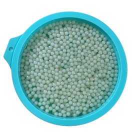 Reuseable Picky Pad BIG DADDY PATTY Over 650 Beads, Biodegradable, Great Stress Relief, Fidget Toy, Improve Fine Motor Skills Colorful Beaded Multifunction:_Glow in the Dark Pink Gel Base with Mold