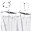 52 Set Metal Curtain Rings Drapery Curtain Hanging Rings with