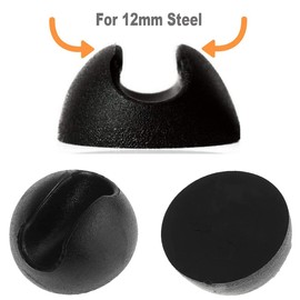 Drenky Table Leg Protectors for Hairpin Legs, Rubber Floor Protection for Table Legs, Pack of 4, Hairpin Legs, Foot Protection, Non-Slip, Universal for 12 mm