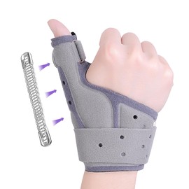 Lefeke Thumb Spica Splint Hot Pressing Process, Thumb Brace for Right & Left Hand, Adjustable Thumb Support with Splint for Arthritis, Tenosynovitis, CMC Joint Repetitive Injuries(Universal Size New