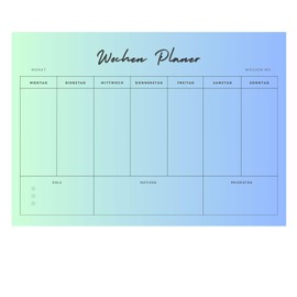 Olanmarp Magnetic Planner - Reusable, Wipe-Clean Weekly or Monthly Planner for Household, Fitness, Meal Planning - Perfect Writeable with Non-Permanent Pen - A4 (Week)