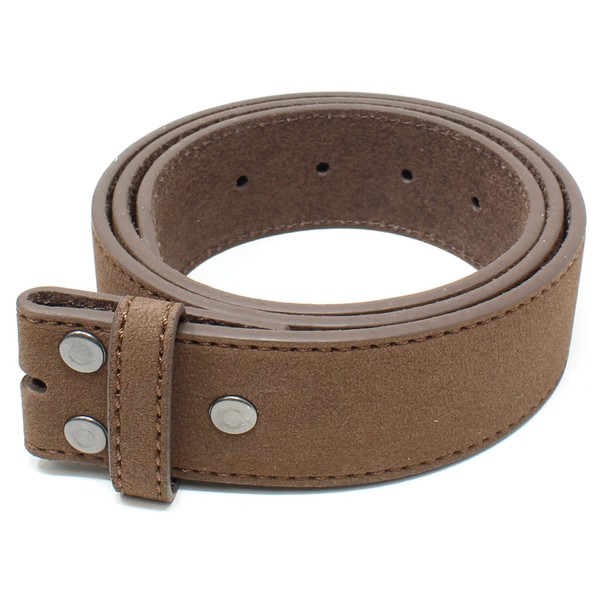 BC Belts Leather Belt Strap with Suede Texture and Stitched