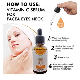 Serum Vitamina C de Alta concentración, Acido Hialuronico, Vitamina E